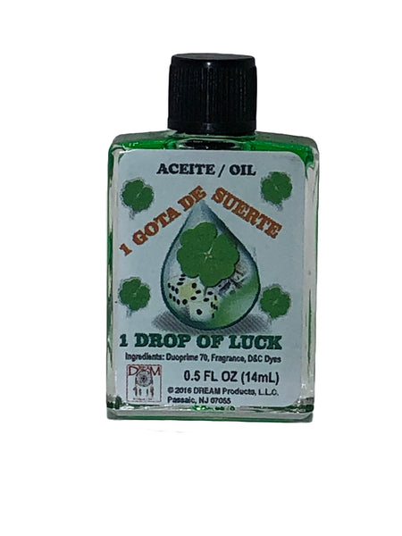 1 Drop of Luck Oil in  .5 oz glass bottle